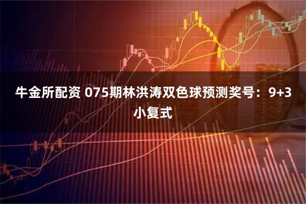 牛金所配资 075期林洪涛双色球预测奖号：9+3小复式
